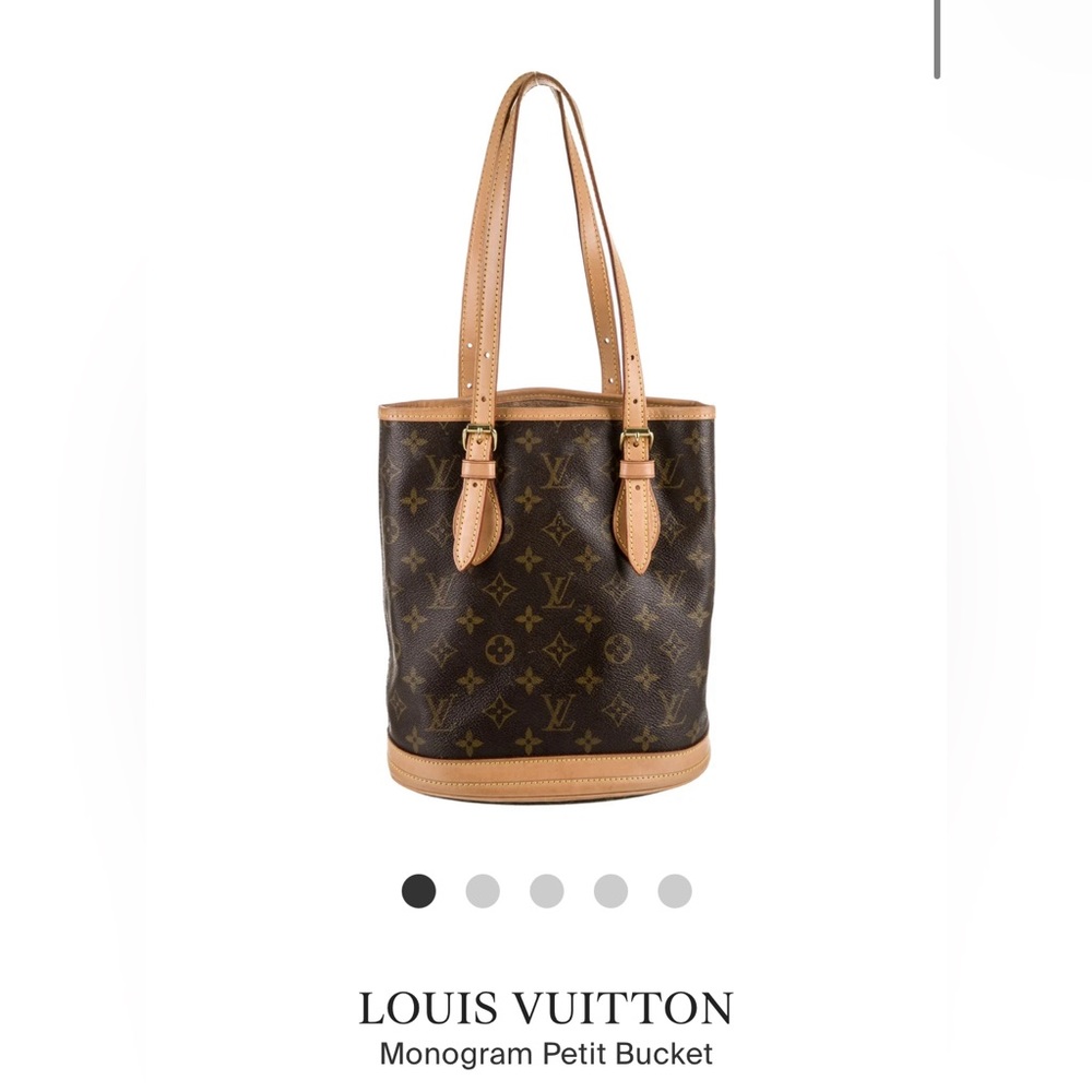 Authentic vintage LV petit bucket bag